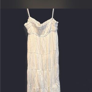 HYFVE White Tiered Maxi Dress